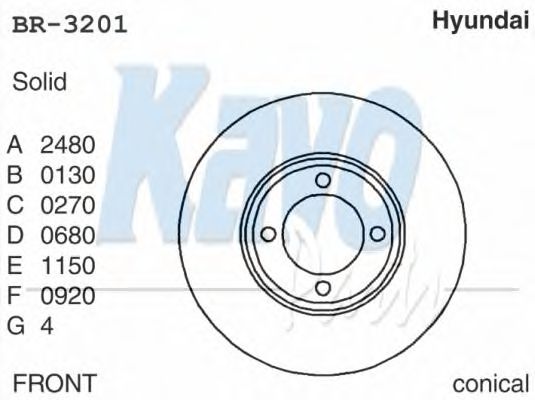 KAVO PARTS BR-3201