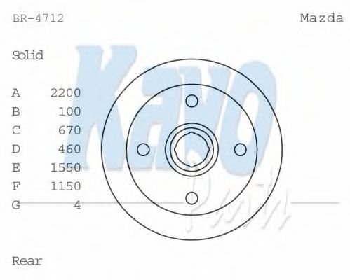 KAVO PARTS BR-4712