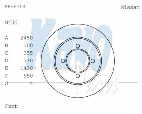 KAVO PARTS BR-6704