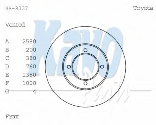 KAVO PARTS BR-9337