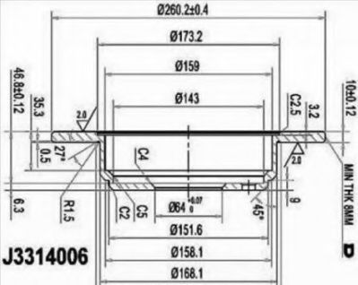 NIPPARTS J3314006