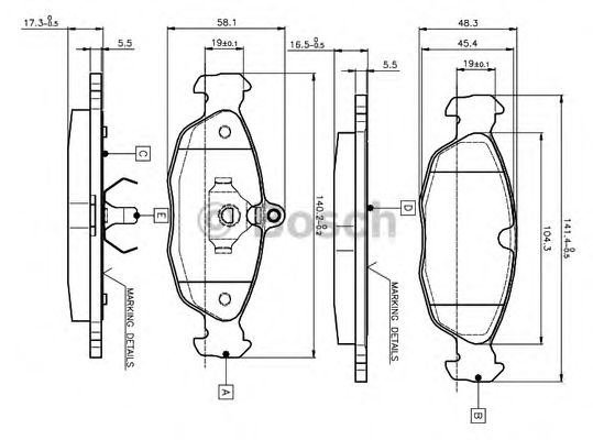 BOSCH 0 986 TB2 021