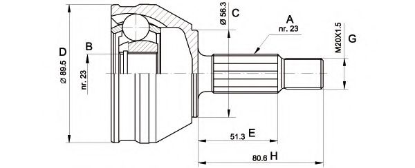 OPEN PARTS CVJ5081.10