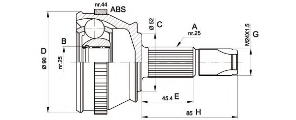 OPEN PARTS CVJ5212.10