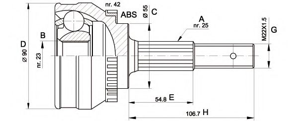 OPEN PARTS CVJ5269.10