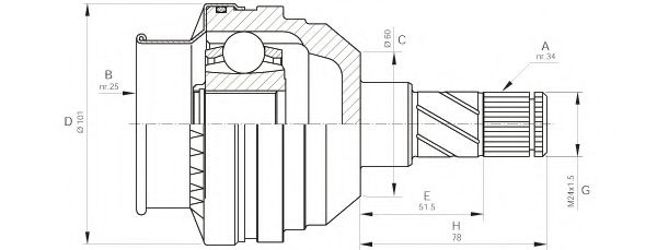 OPEN PARTS CVJ5405.20