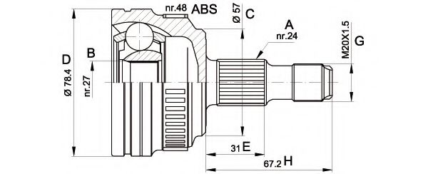 OPEN PARTS CVJ5443.10