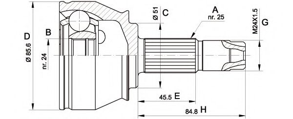 OPEN PARTS CVJ5525.10