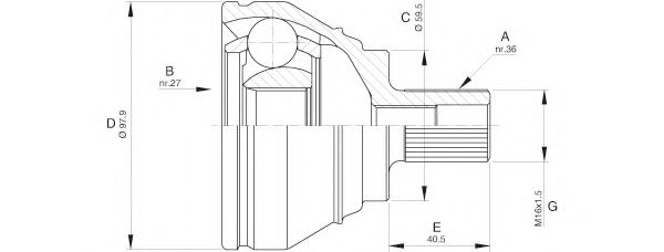 OPEN PARTS CVJ5536.10