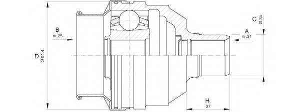 OPEN PARTS CVJ5591.20