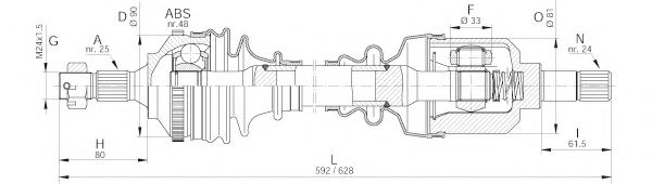 OPEN PARTS DRS6129.00