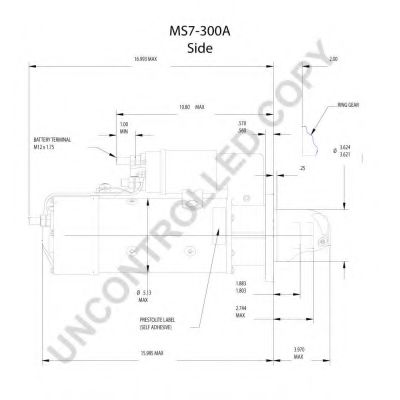 PRESTOLITE ELECTRIC MS7-300A