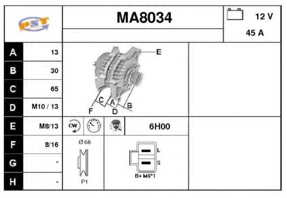 SNRA MA8034