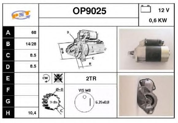 SNRA OP9025