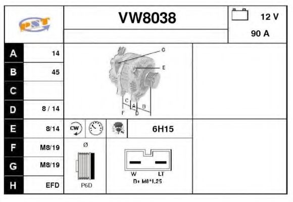 SNRA VW8038