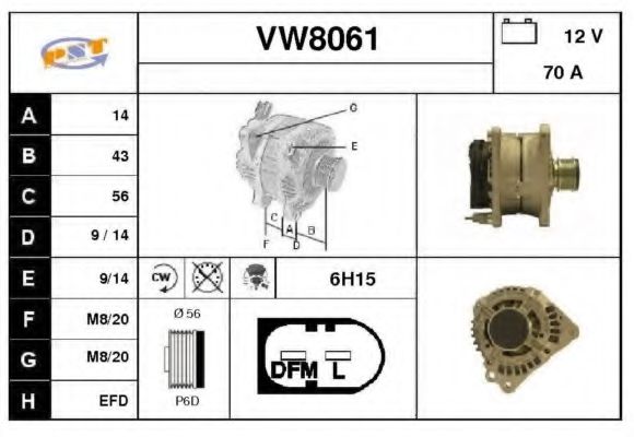 SNRA VW8061