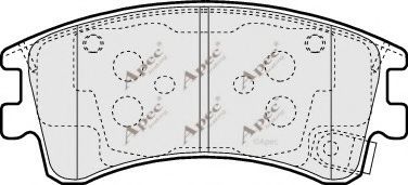 APEC braking PAD1302