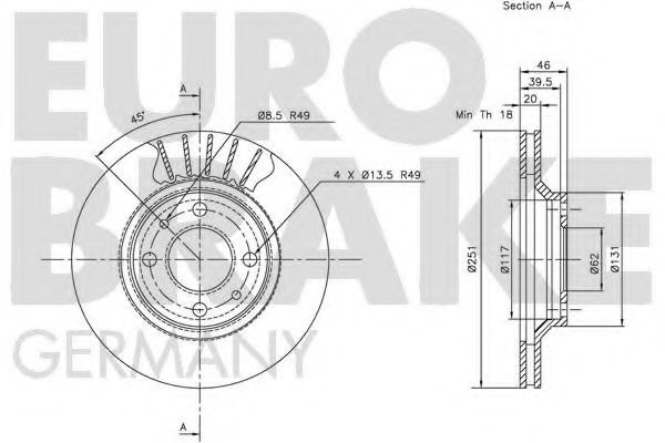 EUROBRAKE 5815202329