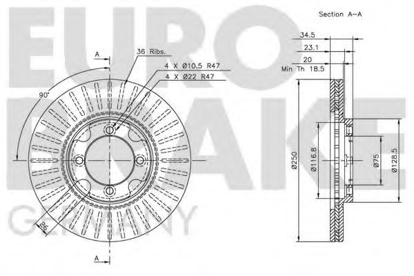 EUROBRAKE 5815203218