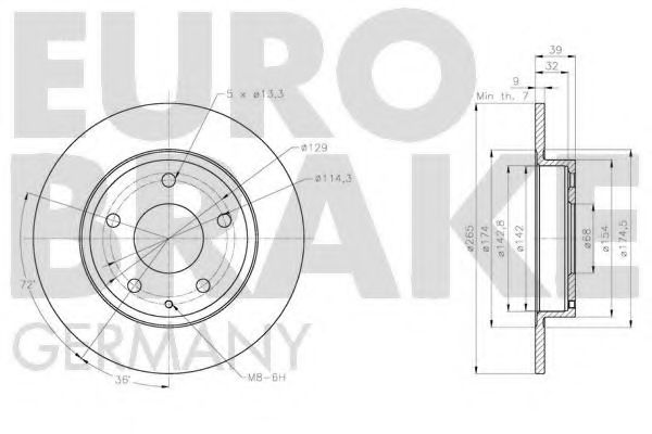 EUROBRAKE 5815203283