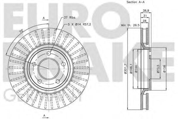 EUROBRAKE 5815209312