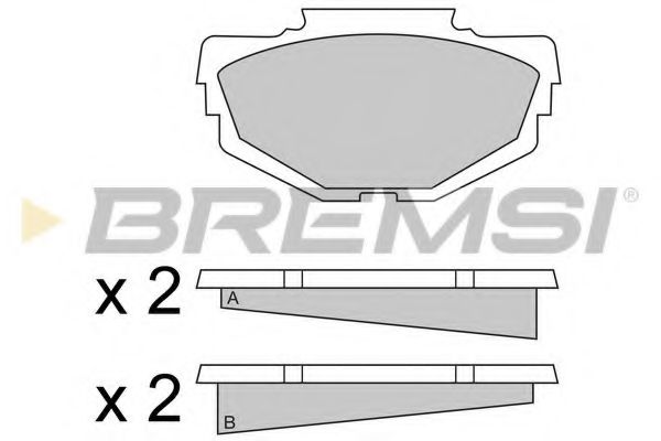 BREMSI BP2040