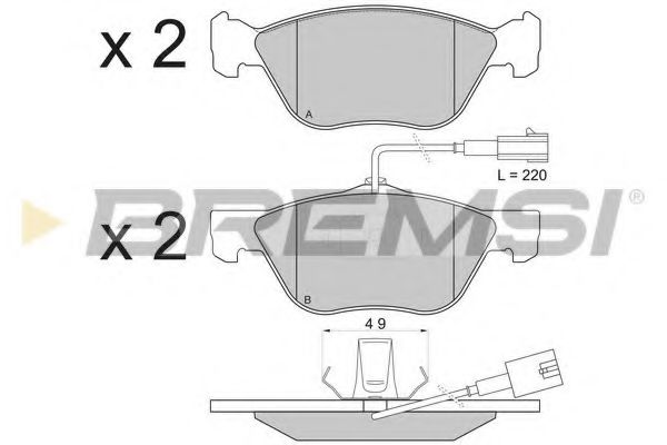 BREMSI BP2838