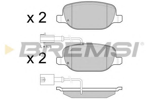 BREMSI BP3437