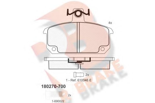 R BRAKE RB0270-700