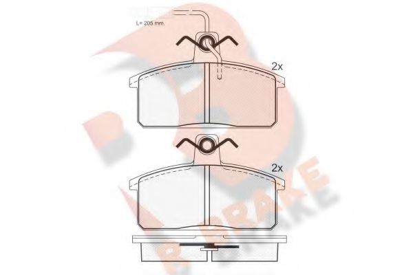 R BRAKE RB0966