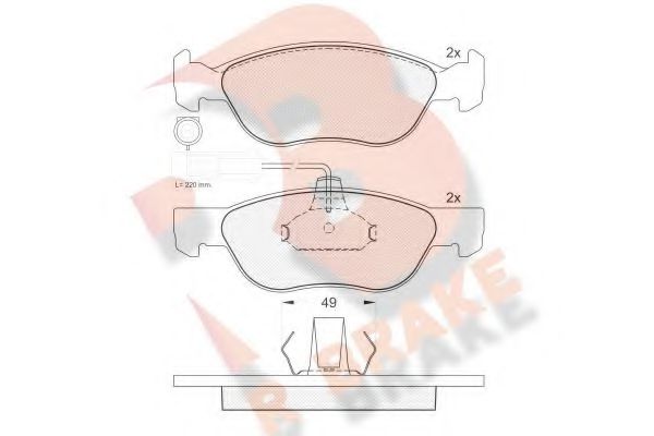 R BRAKE RB1243