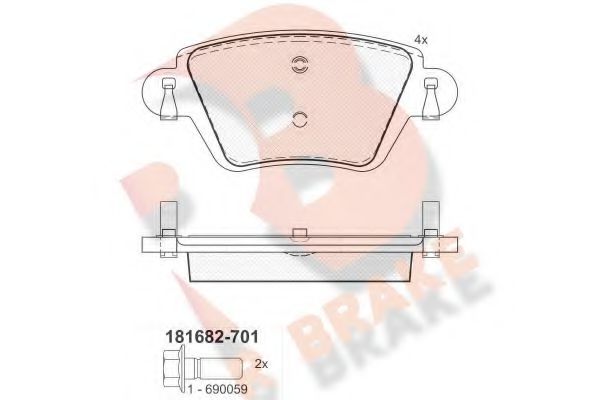 R BRAKE RB1682-701