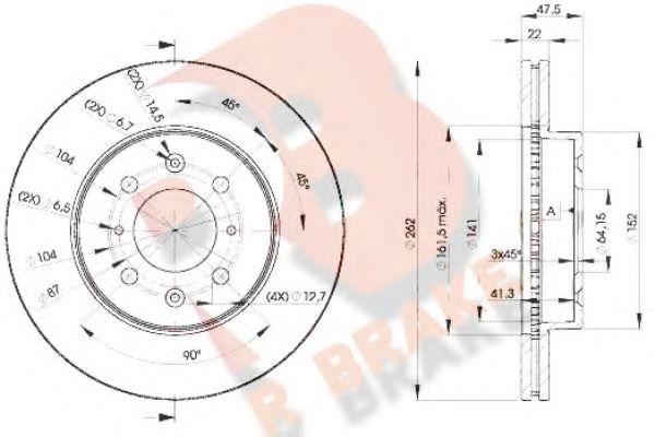 R BRAKE 78RBD20830