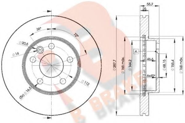 R BRAKE 78RBD21093