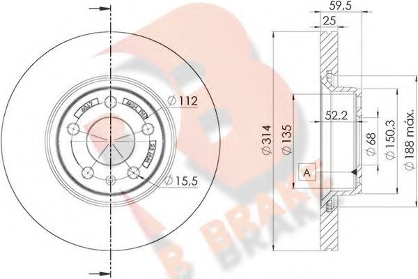 R BRAKE 78RBD24067