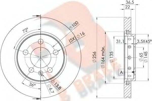 R BRAKE 78RBD24092