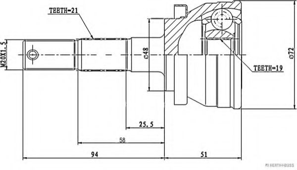 HERTH+BUSS JAKOPARTS J2821014