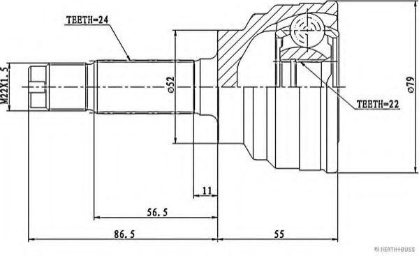 HERTH+BUSS JAKOPARTS J2823000