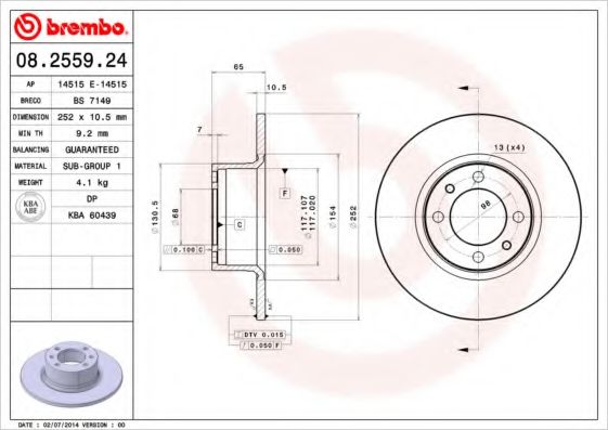 BREMBO 08.2559.24