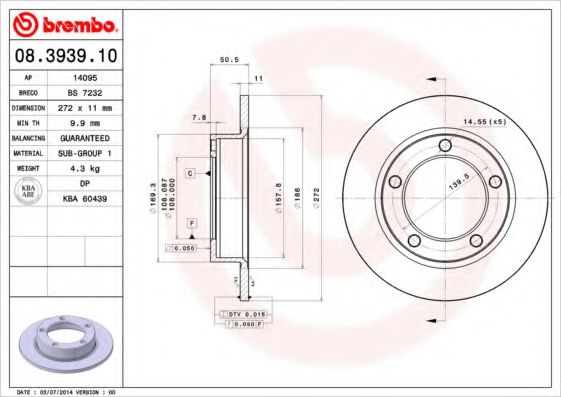 BREMBO 08.3939.10