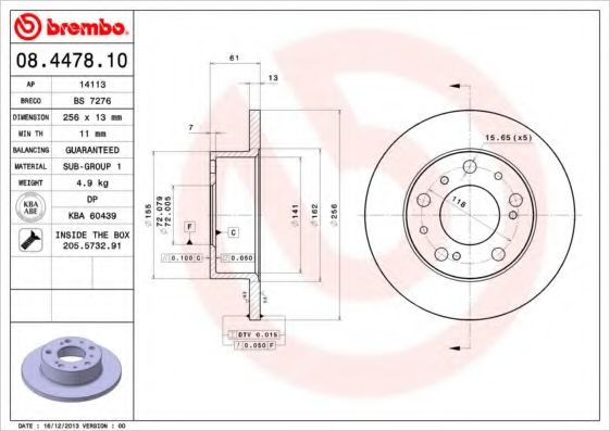 BREMBO 08.4478.10