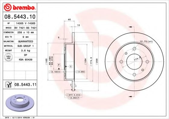 BREMBO 08.5443.10