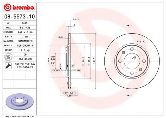 BREMBO 08.5573.10