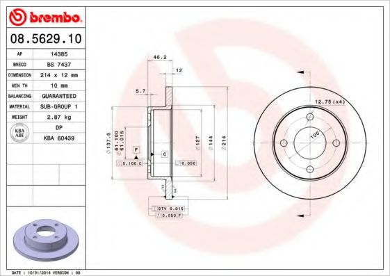 BREMBO 08.5629.10