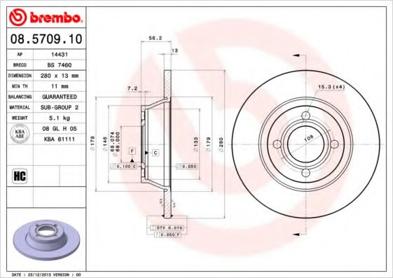 BREMBO 08.5709.10