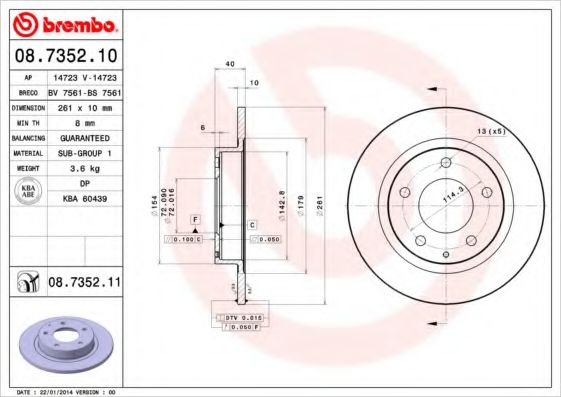 BREMBO 08.7352.10