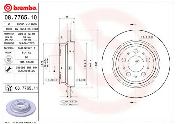 BREMBO 08.7765.11