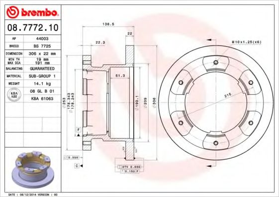 BREMBO 08.7772.10