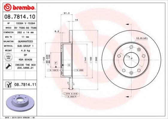 BREMBO 08.7814.10