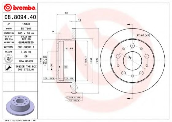 BREMBO 08.8094.40